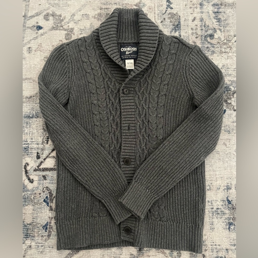 OshKosh B’gosh cable knit cardigan sweater